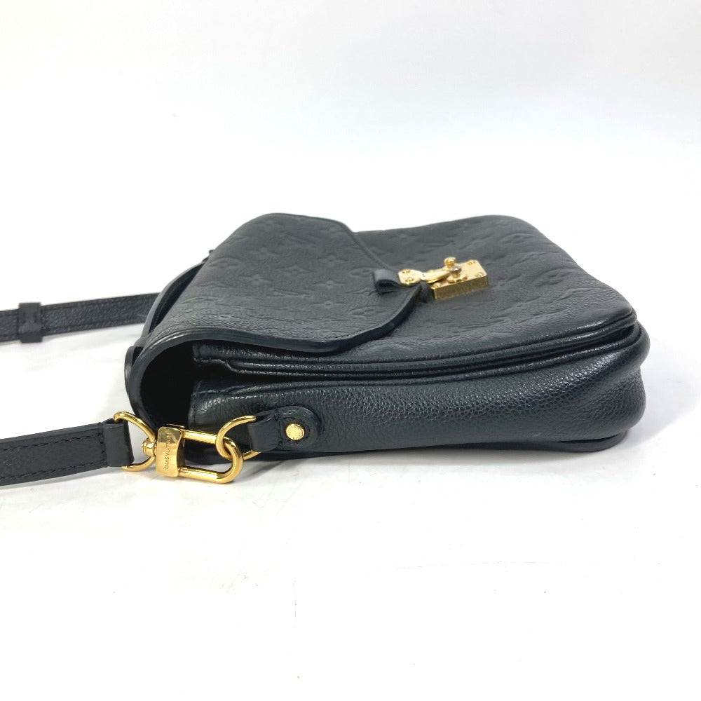 LOUIS VUITTON Shoulder Bag Monogram Ann Platt Leather black Monogram Ann Platt Pochette Metis MM Women