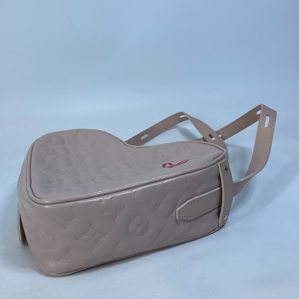 LOUIS VUITTON Shoulder Bag leather pink Monogram Sac Cool Fallen Love