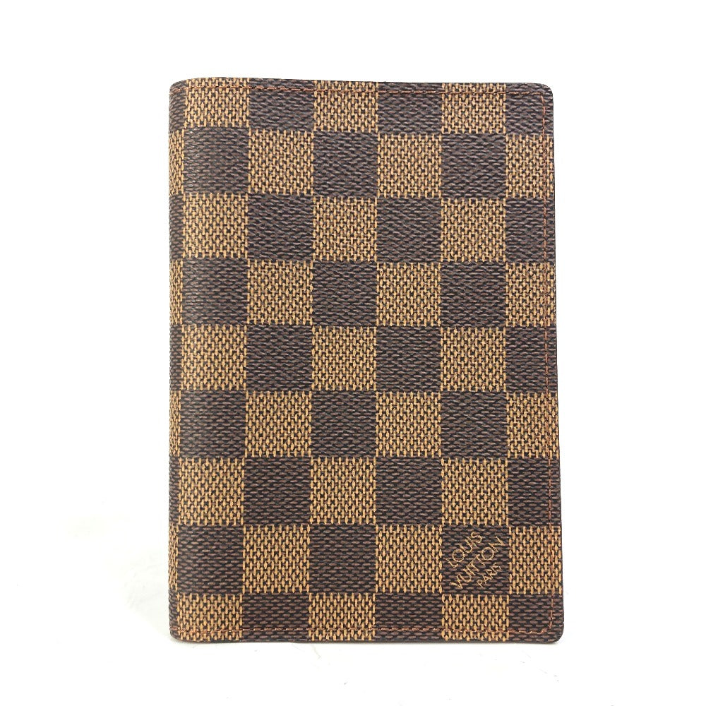 LOUIS VUITTON passport case ‚m60188 Damier canvas Brown Damier Couvertle Women