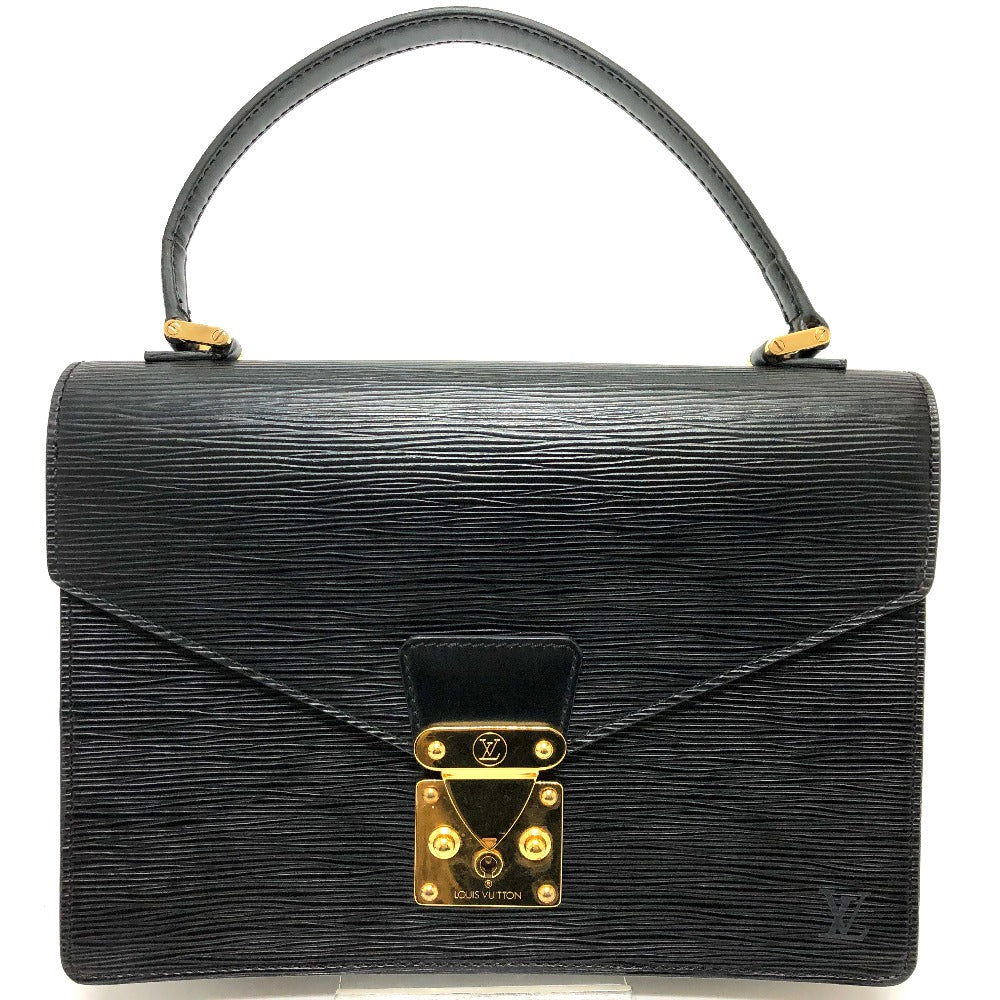 LOUIS VUITTON Handbag Epi Leather black Epi Concorde Women