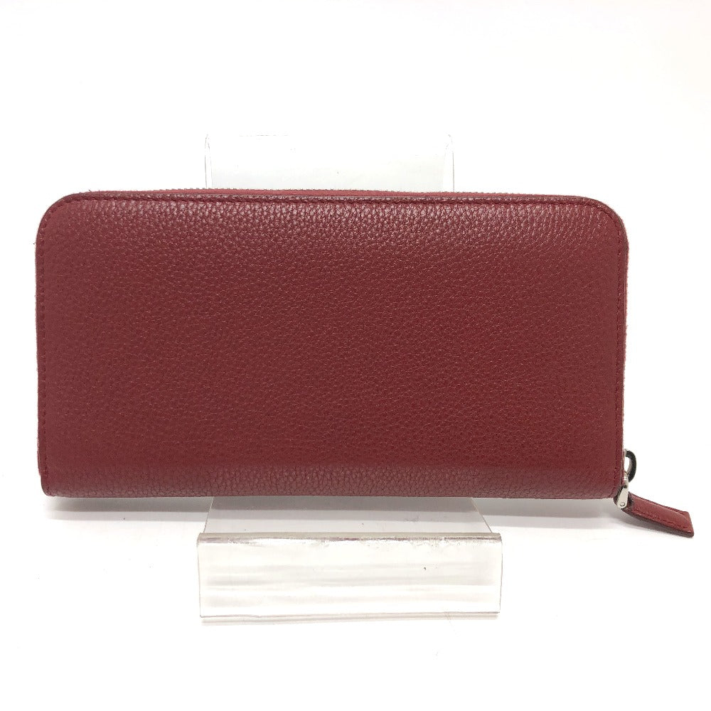 PRADA Long Wallet Purse 2ML317 leather Red type logo gradient Zip Around mens
