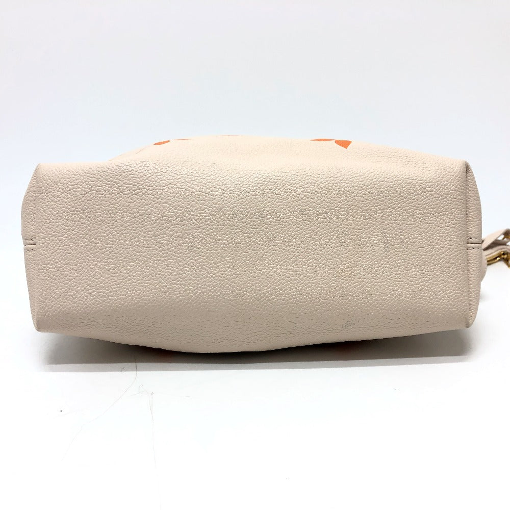 LOUIS VUITTON Handbag Monogram Ann Platt Leather beige Monogram Ann Platt summer bundle Women