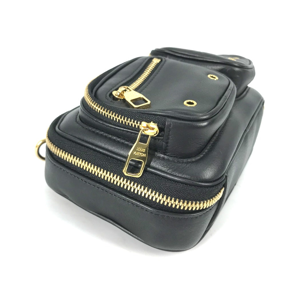 Designer Women's Crossbody Bag | LOUIS VUITTON Shoulder Bag leather black Monogram Utility crossbody