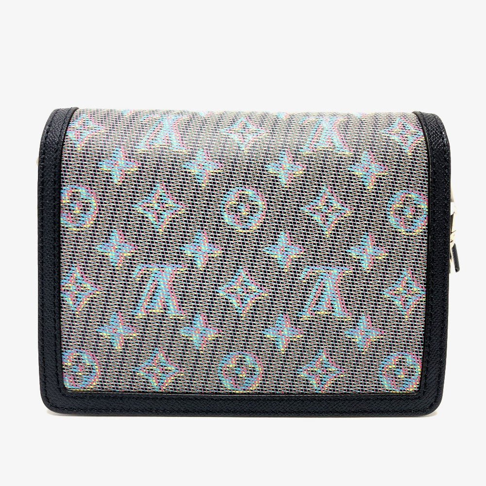 LOUIS VUITTON Shoulder Bag leather blue LV pop Daufine MINI Women