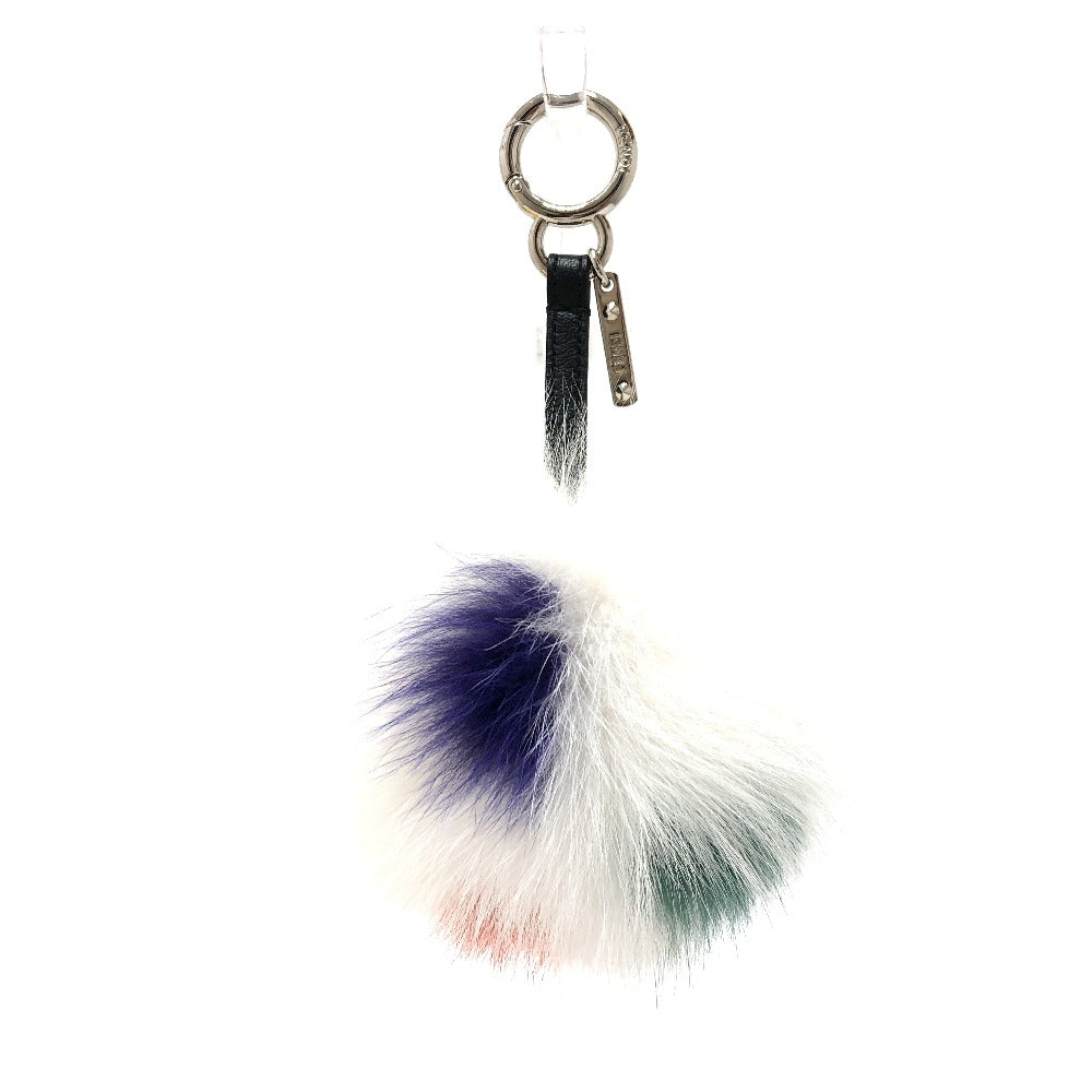 FENDI Bag charm fur white Bonbon charm Women