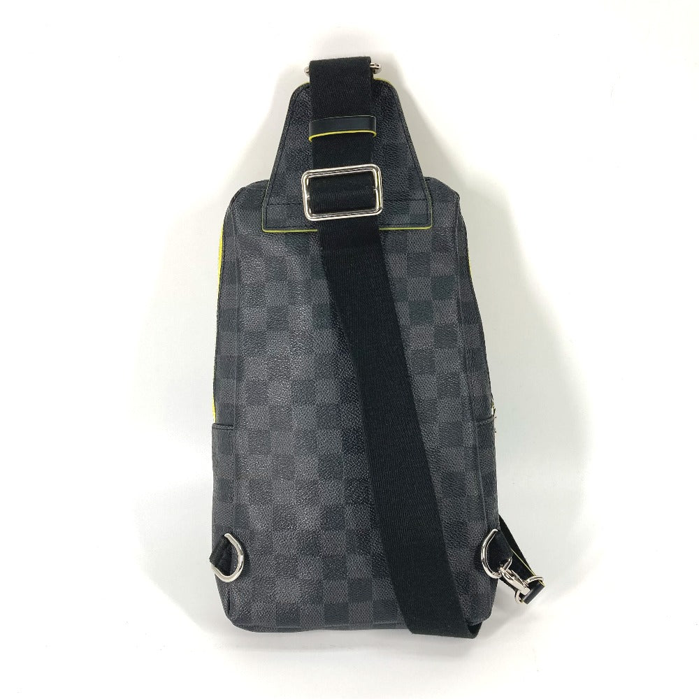 Elegant Women's Shoulder Bag | LOUIS VUITTON Shoulder Bag Damier Grafitto Canvas black Damier Grafitte Avenue Sling Bag mens