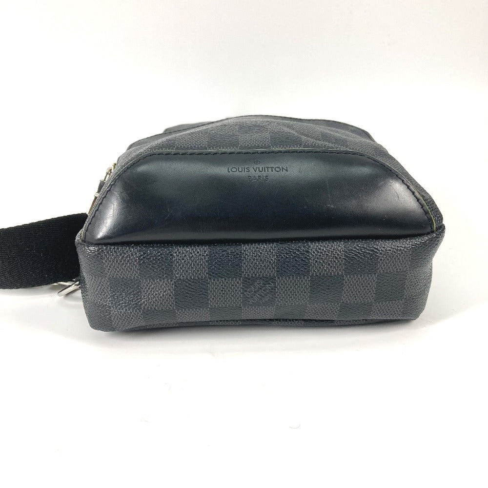 Elegant Women's Shoulder Bag | LOUIS VUITTON Shoulder Bag Damier Grafitto Canvas black Damier Grafitte Avenue Sling Bag mens