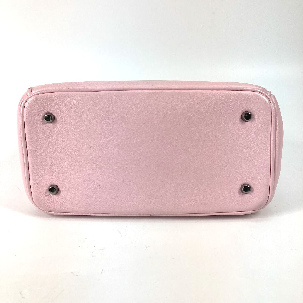 Dior Handbag Leather / enamel Metallic pink Beadior Women