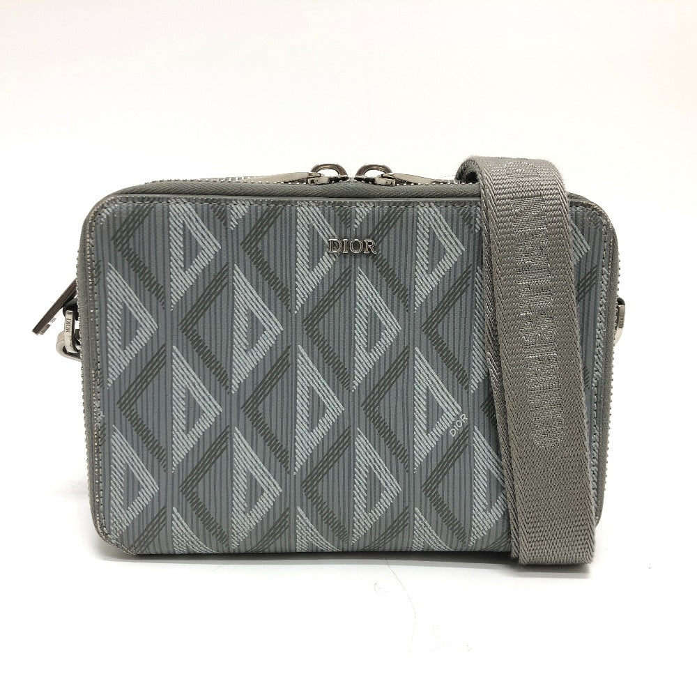 Dior Shoulder Bag 2ESBC119DCO Coated canvas / leather gray CD diamond pouch mens