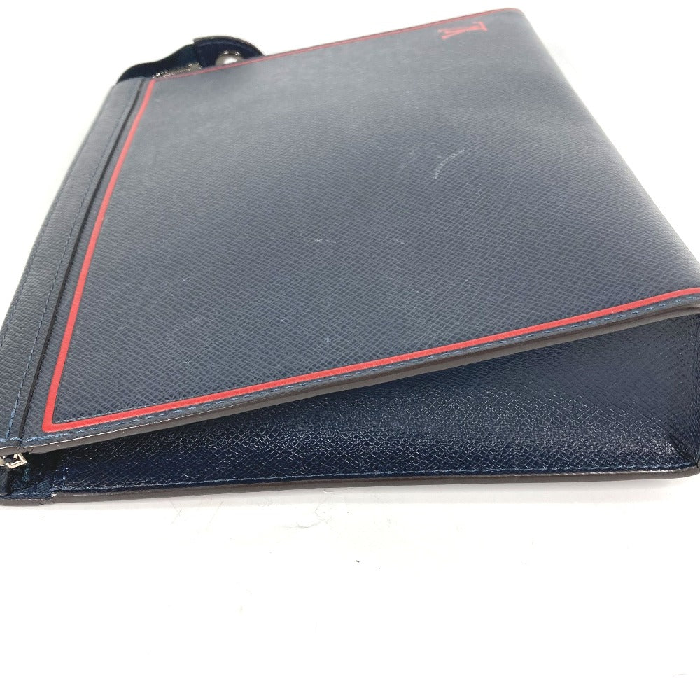 Designer Women's Crossbody Bag | LOUIS VUITTON business bag Taiga Leather Navy Taiga Pochette Voyage mens