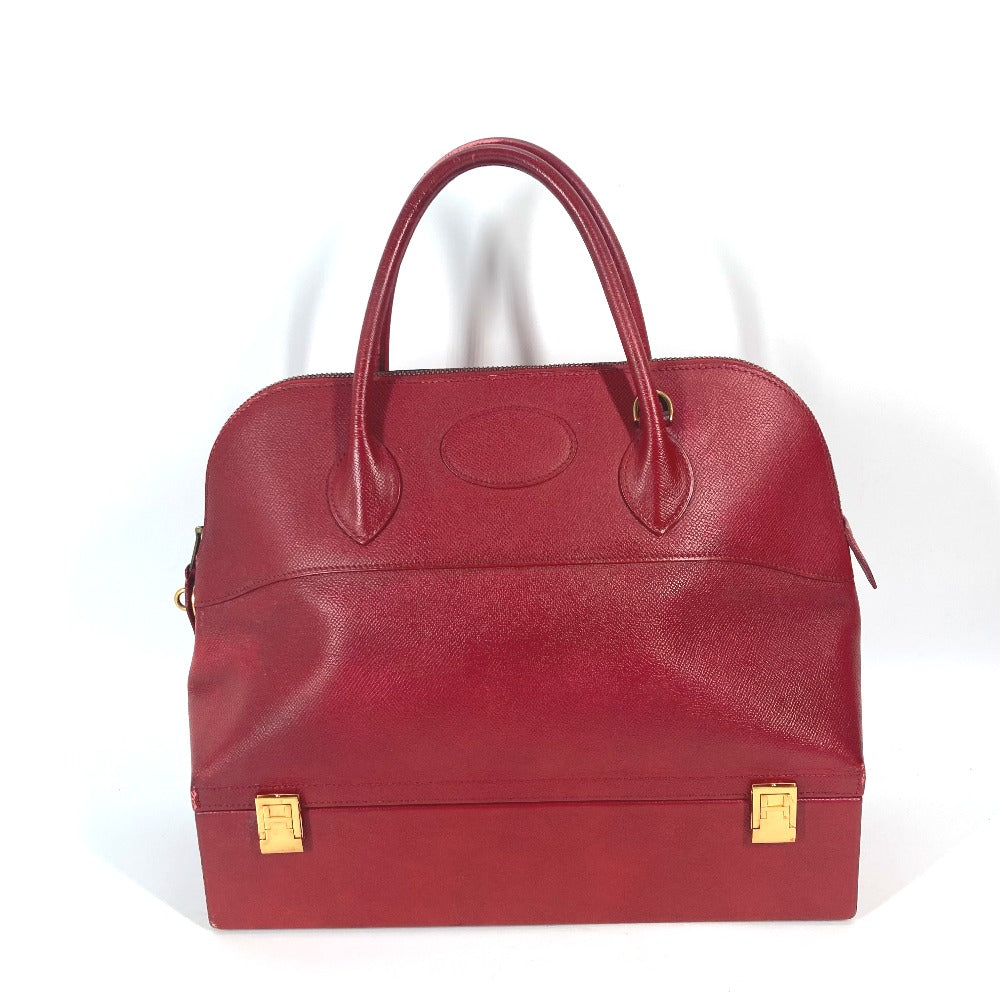 HERMES Handbag Courchevel Red McPherson