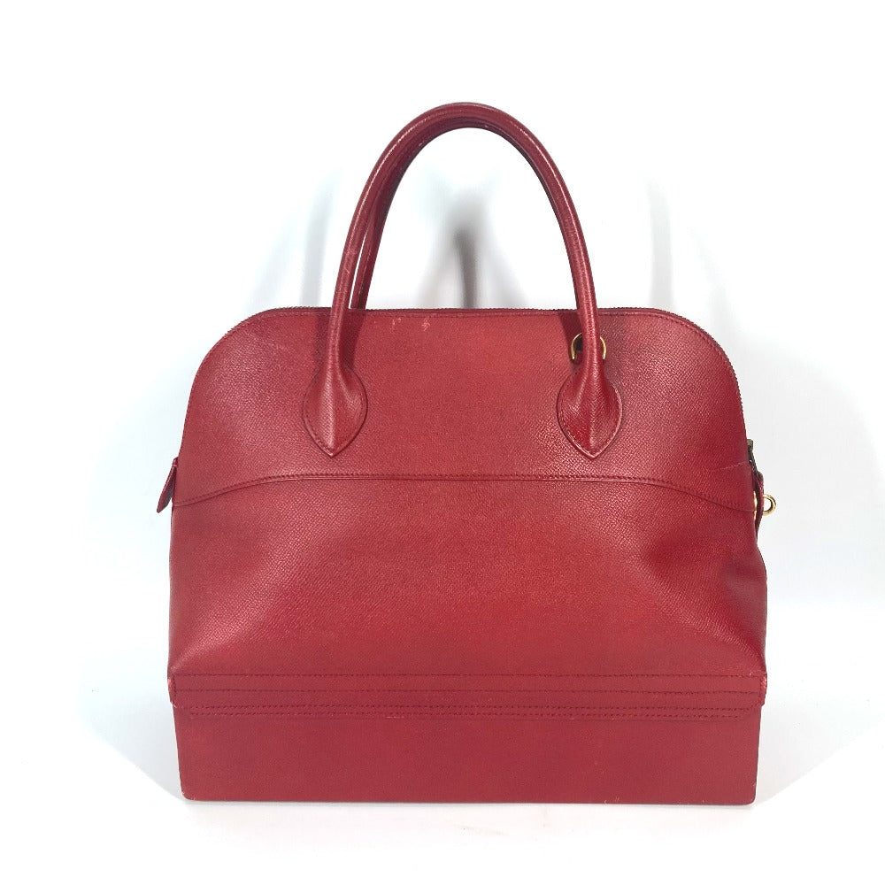 HERMES Handbag Courchevel Red McPherson