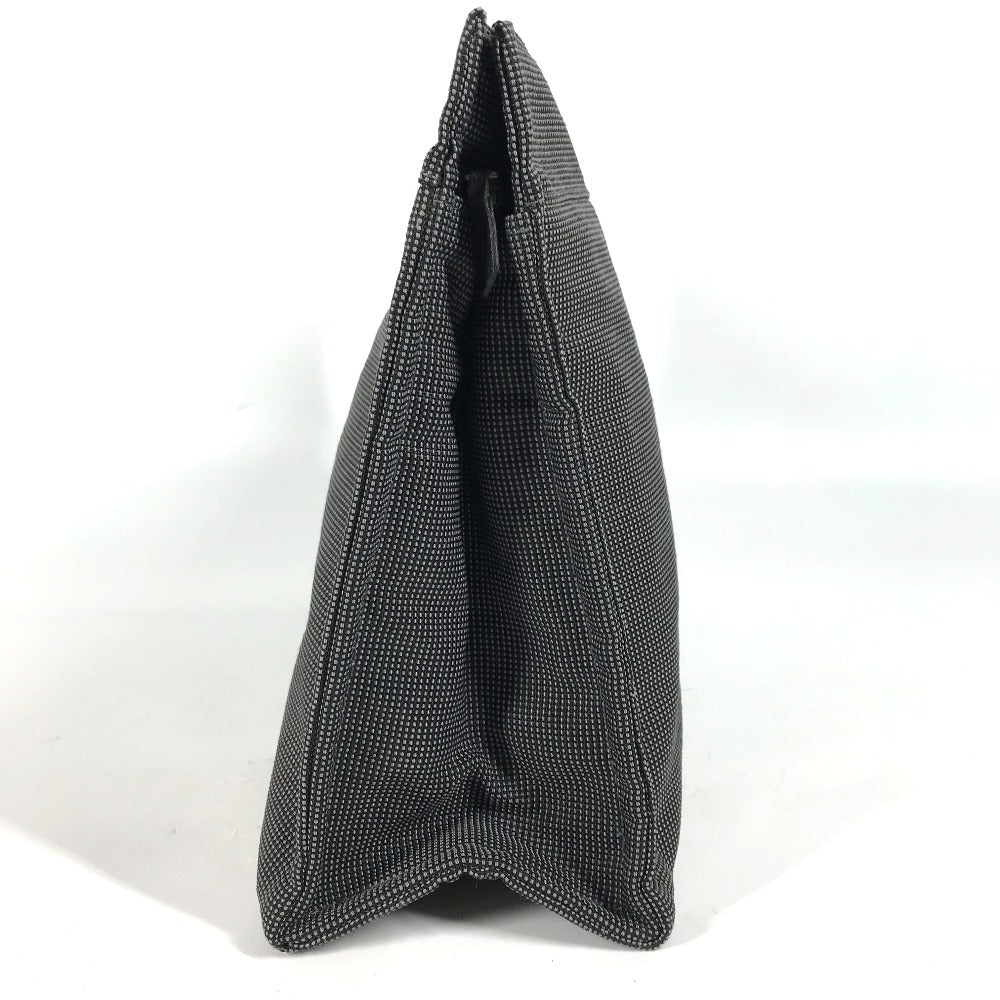 HERMES Pouch canvas gray Her Line Pouch MM unisex(Unisex)
