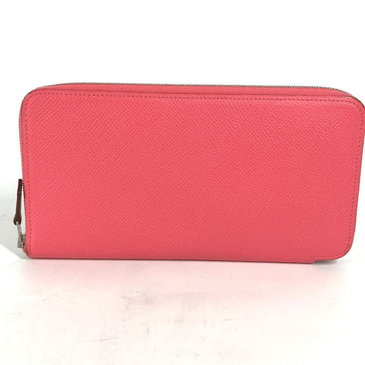 HERMES Long Wallet Purse Epsom pink Long wallet Azap long silk in