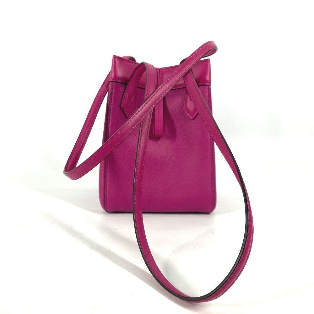 FENDI Shoulder Bag 8BS083 leather purple ORIGAMI MINI Small Women