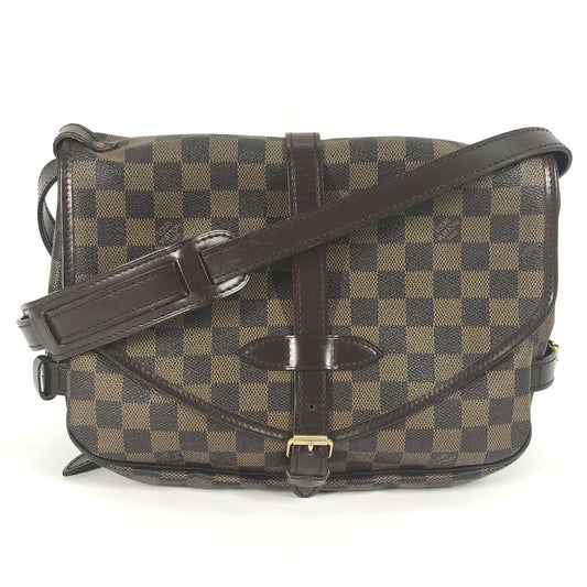 LOUIS VUITTON Shoulder Bag Damier canvas Brown Damier Saumur 30 Women
