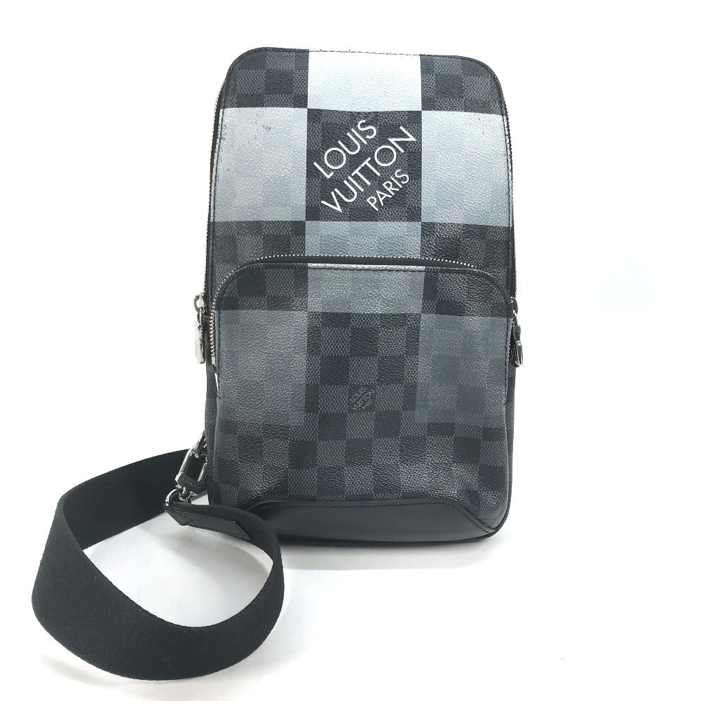 LOUIS VUITTON Sling bag Damier Graffit Giant Canvas black Damier Graphite Giant Avenue Slingback mens