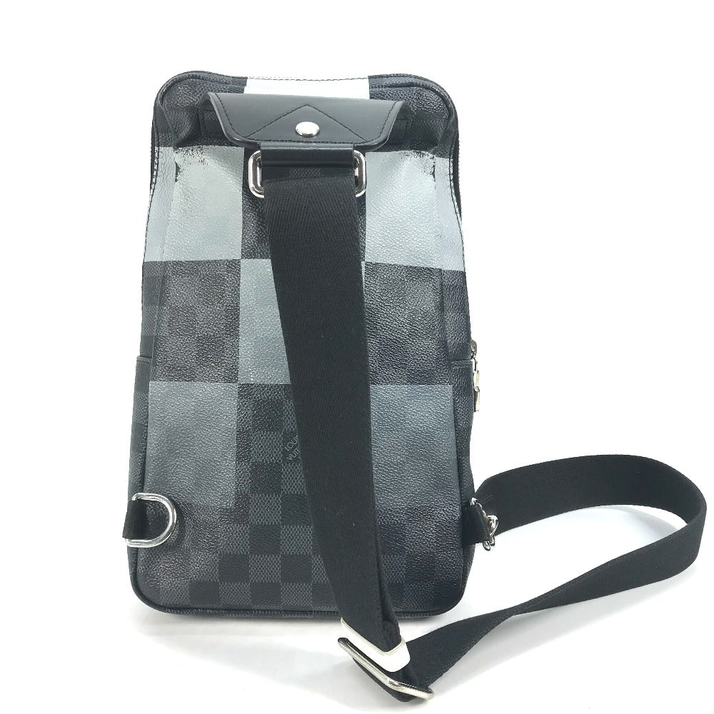Luxury Women's Handbag | LOUIS VUITTON Sling bag Damier Graffit Giant Canvas black Damier Graphite Giant Avenue Slingback mens