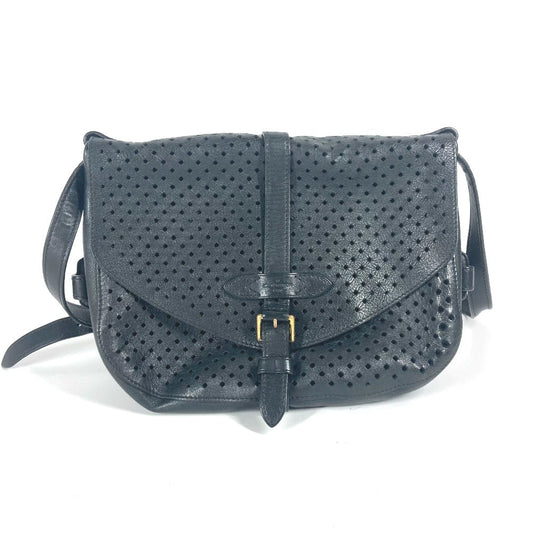 LOUIS VUITTON Shoulder Bag Calf leather black Perfo Flore Saumur30