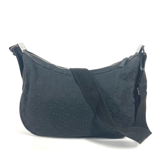 GUCCI Shoulder Bag 122790 GG canvas / leather black GG mens