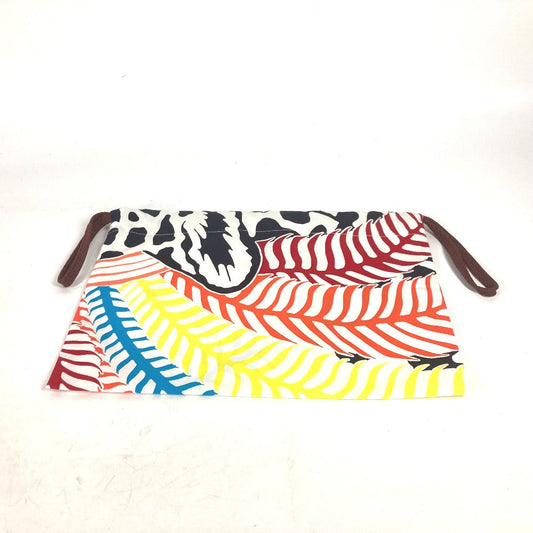 HERMES Pouch silk multicolor purse Bulk Pouch