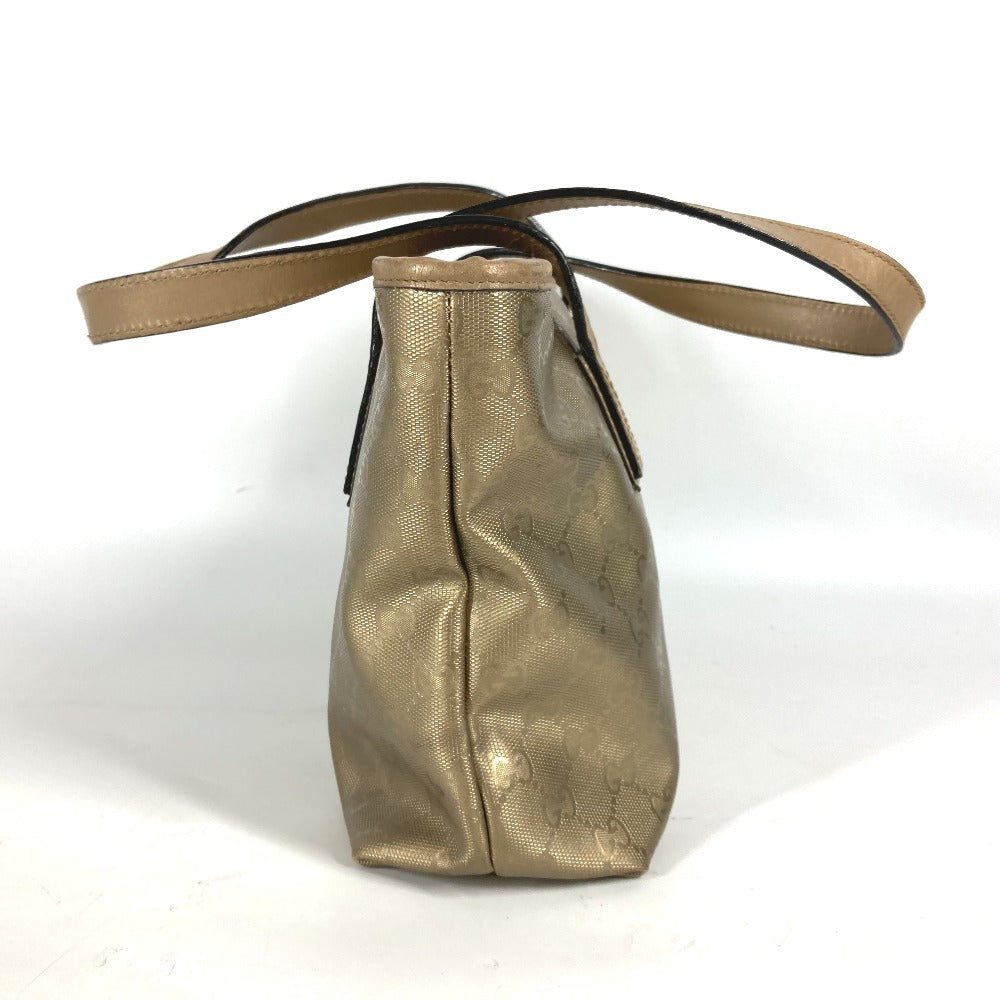 GUCCI Shoulder Bag 211138 PVC/Leather, GG Imprime gold GG Implication mens