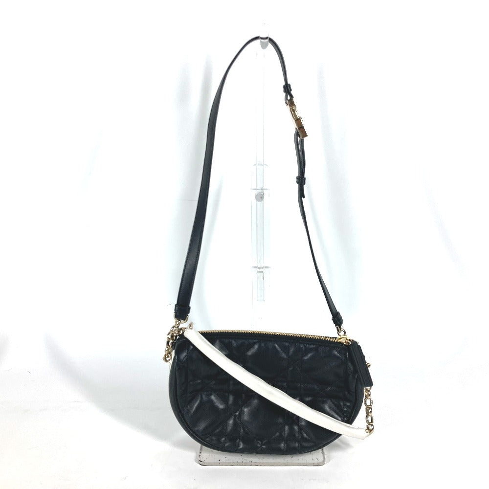 Dior Shoulder Bag M7200ONOA leather black Canage VIBE Hobo Bag Small Women