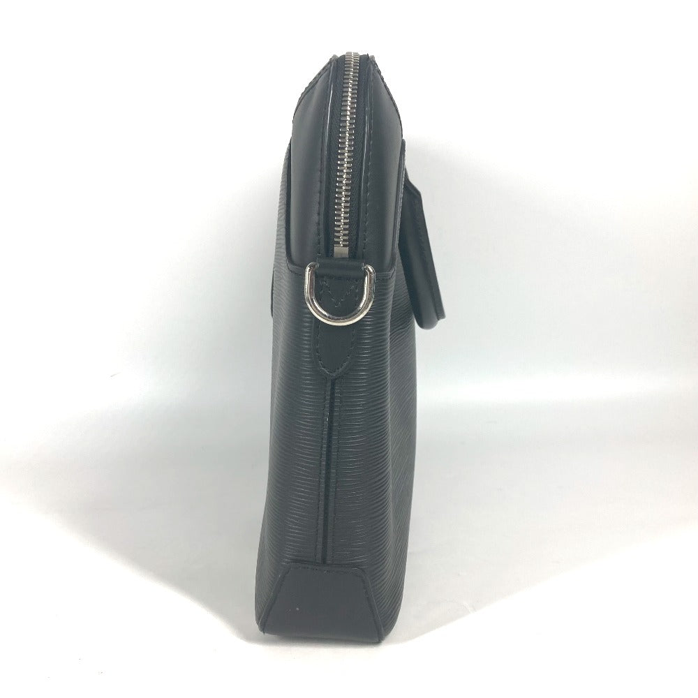 LOUIS VUITTON Business bag Epi Leather black Epi Oliver mens