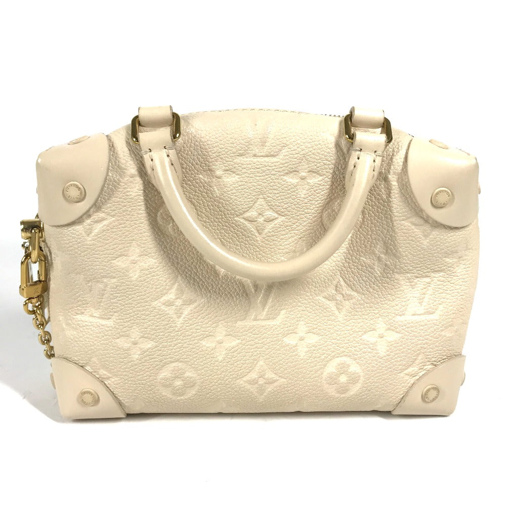 LOUIS VUITTON Shoulder Bag Monogram Ann Platt Leather white Monogram Ann Platt Petite Malle Souple Women