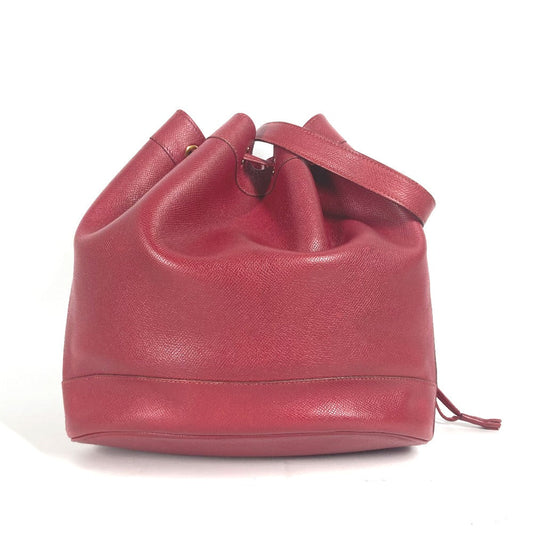 HERMES Shoulder Bag Courchevel Red Crossbody Market GM Women