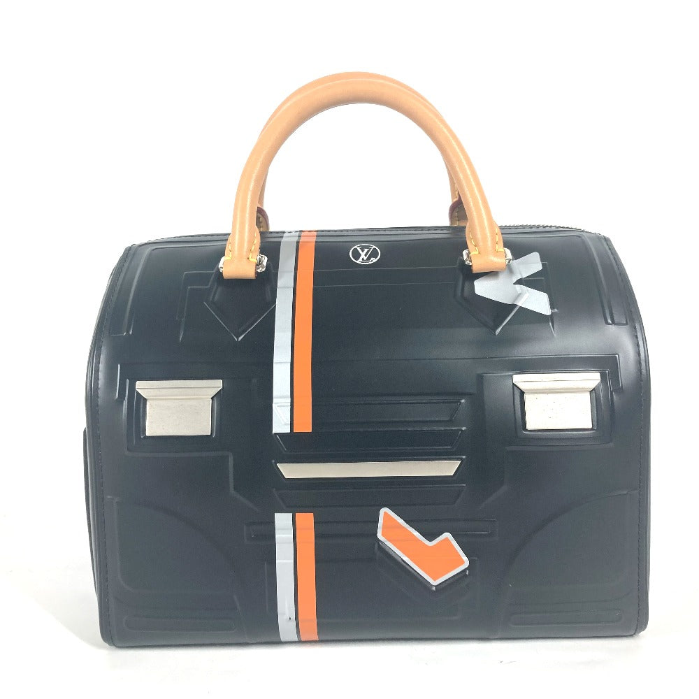 LOUIS VUITTON Handbag leather black Space Collection Speedy 25 mens