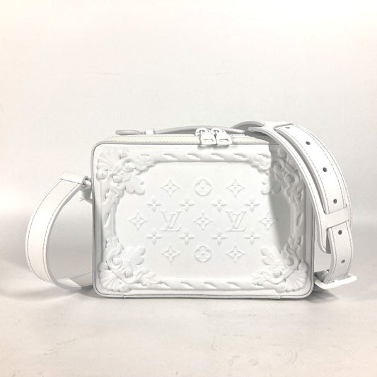LOUIS VUITTON Shoulder Bag leather white LV Ornament Soft Trunk unisex(Unisex)