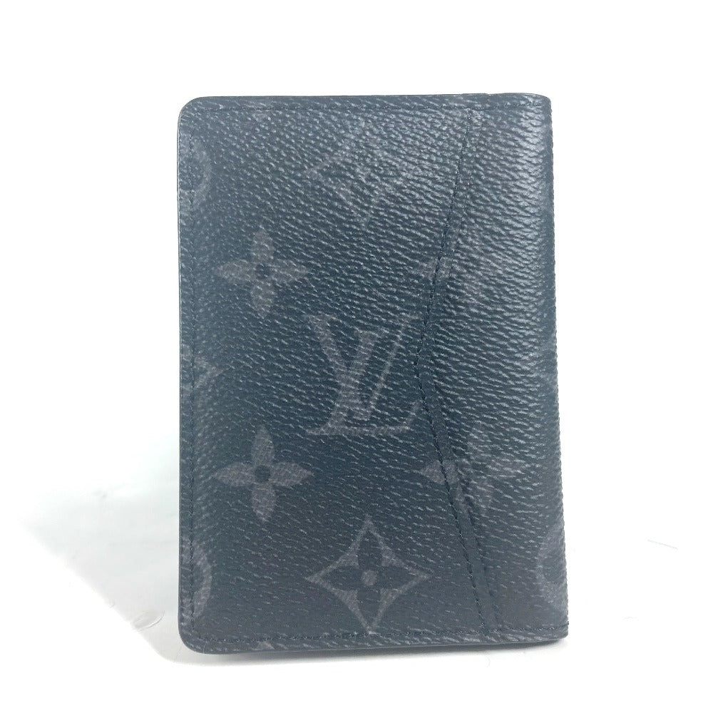 LOUIS VUITTON Card Case Monogram Eclipse Canvas black Monogram Eclipse Card Case Organizer de Poche unisex(Unisex)