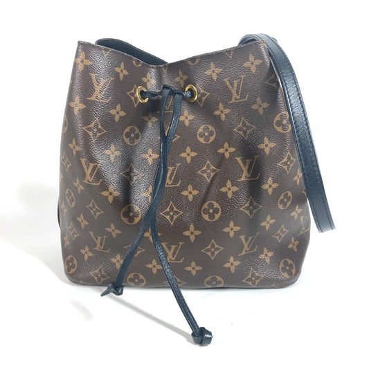 LOUIS VUITTON Shoulder Bag Monogram canvas black Monogram Neonoe Women