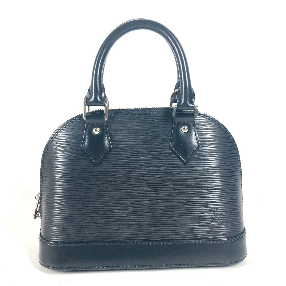 LOUIS VUITTON Shoulder Bag Epi Leather black Epi Nano Alma Women