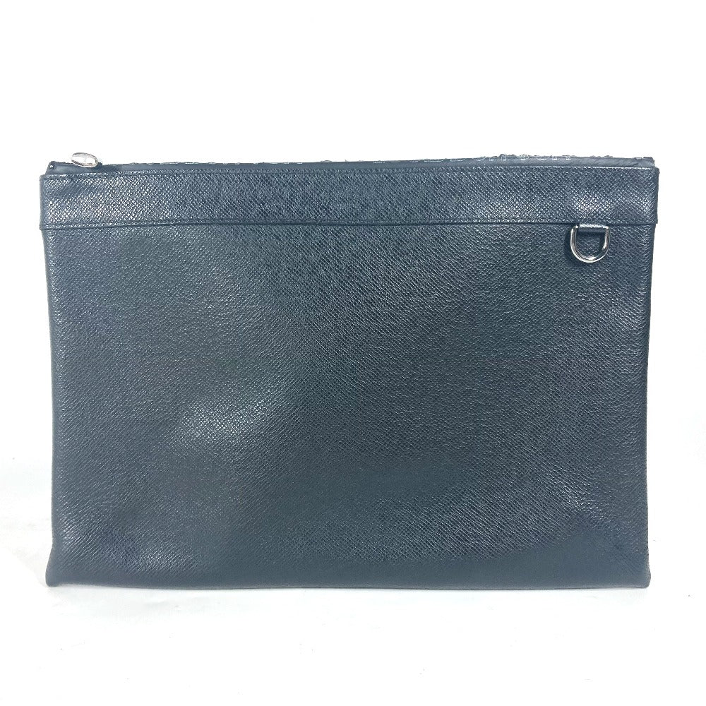 LOUIS VUITTON Clutch bag Taiga Leather black Taiga Pochette Apollo mens
