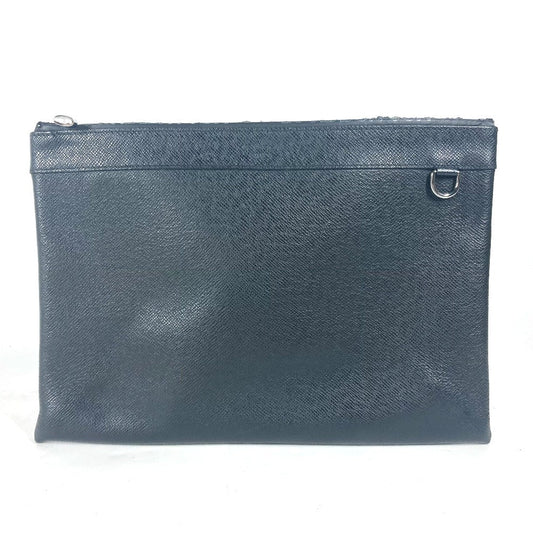 LOUIS VUITTON Clutch bag Taiga Leather black Taiga Pochette Apollo mens
