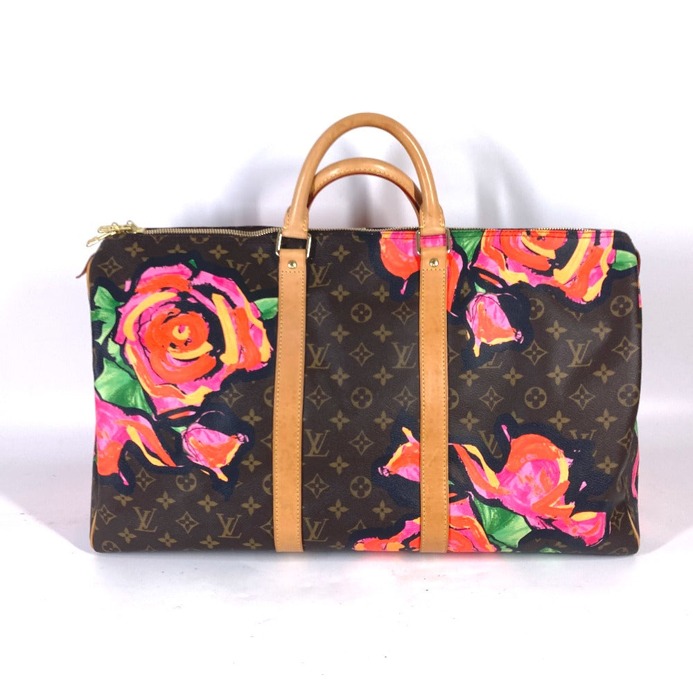 LOUIS VUITTON Boston Duffel bag Monogram canvas Brown Monogram Rose Keepall 50