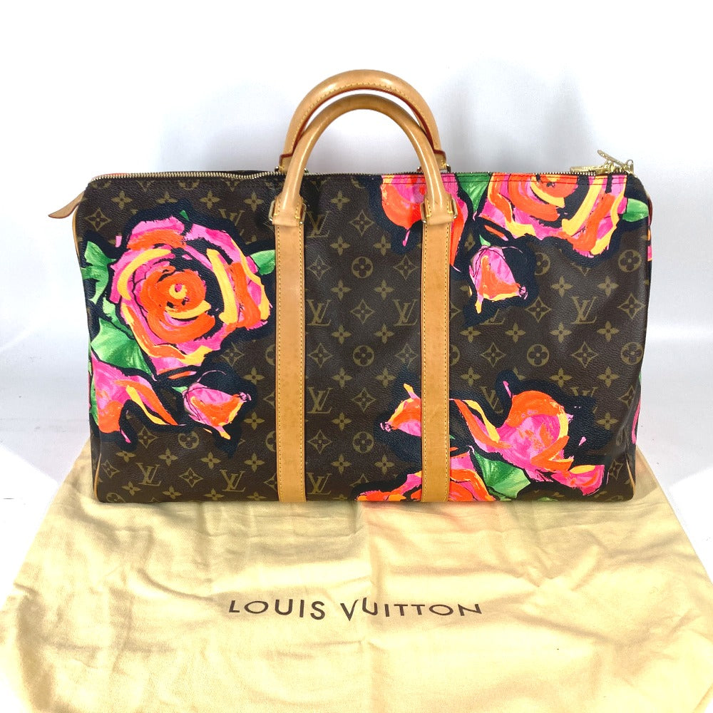 LOUIS VUITTON Boston Duffel bag Monogram canvas Brown Monogram Rose Keepall 50