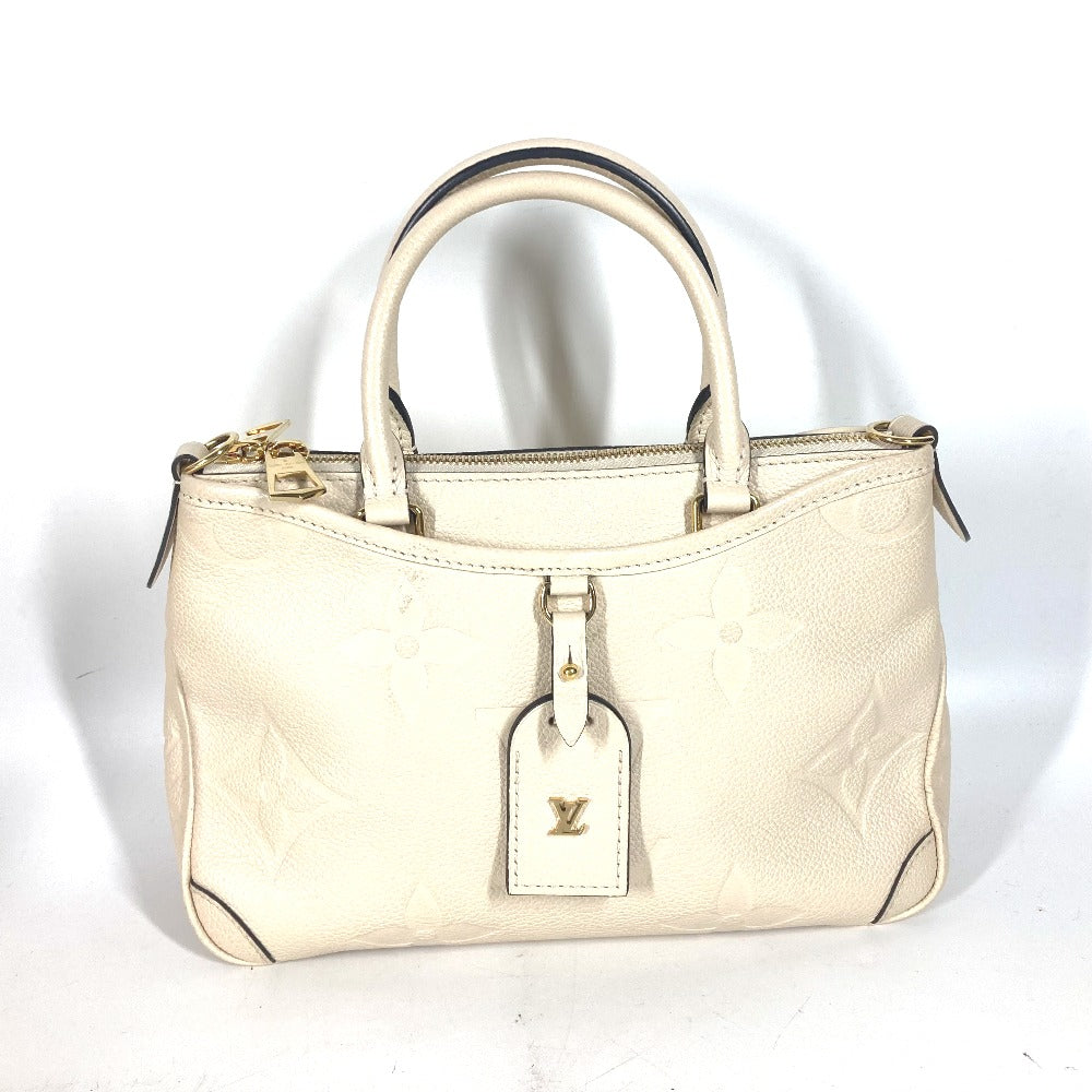 LOUIS VUITTON Shoulder Bag Monogram Ann Platt Leather white Monogram Ann Platt Trianon PM