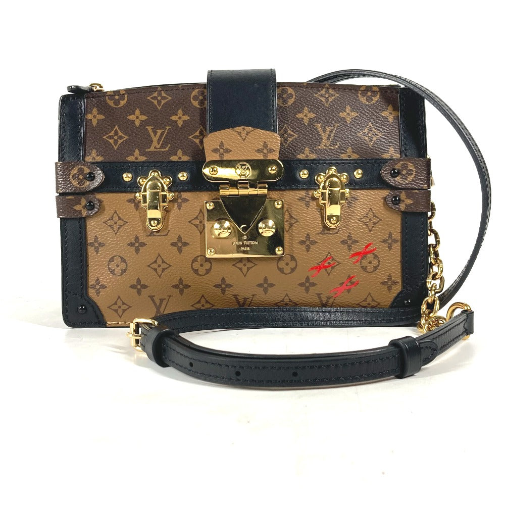LOUIS VUITTON Shoulder Bag Monogram reverse canvas beige Monogram reverse Trunk clutch Women