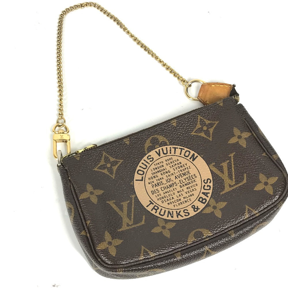 LOUIS VUITTON Handbag Monogram canvas Brown Monogram Mini Pochette Accessoires T&B Women