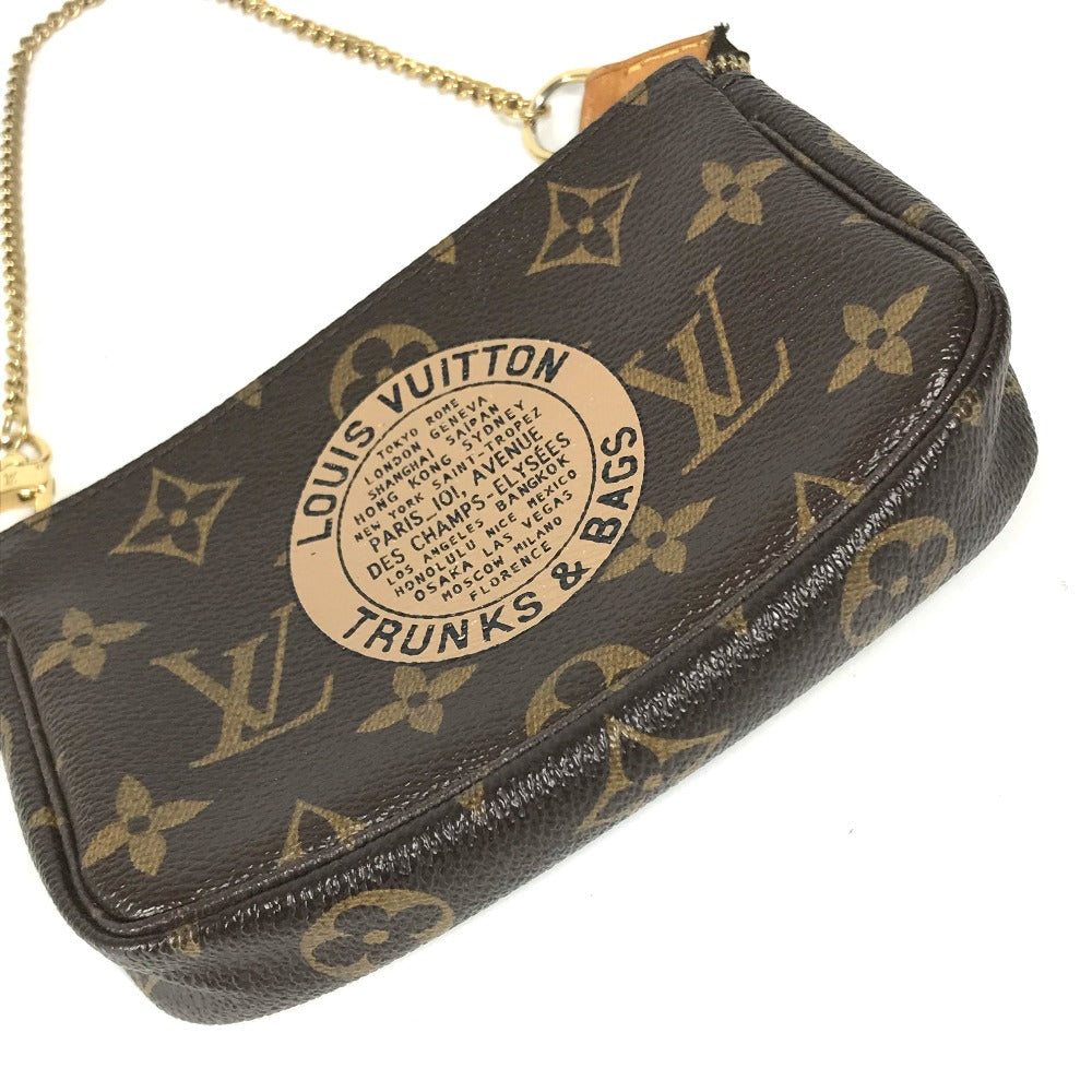 LOUIS VUITTON Handbag Monogram canvas Brown Monogram Mini Pochette Accessoires T&B Women
