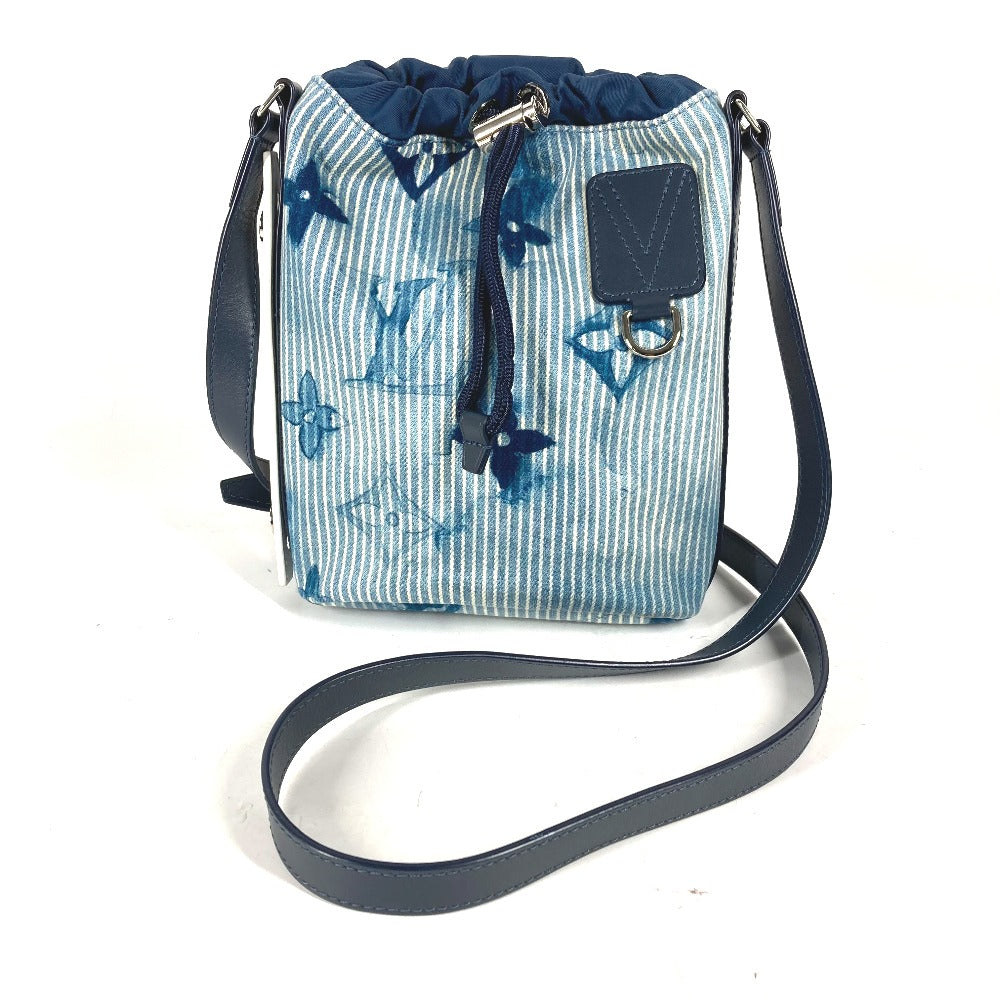 LOUIS VUITTON Shoulder Bag Leather / canvas blue Monogram water color Sac Maran