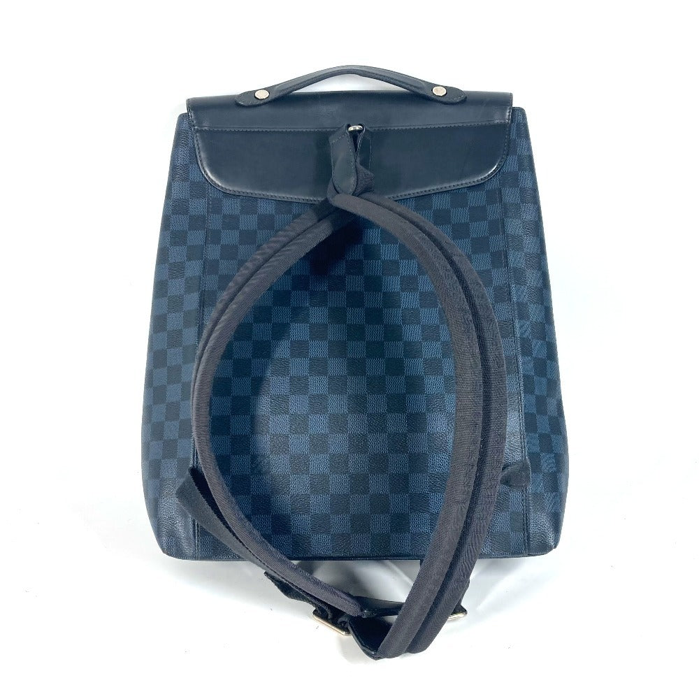LOUIS VUITTON Backpack Damier Cobalt Canvas Navy Damier Cobalt Newport