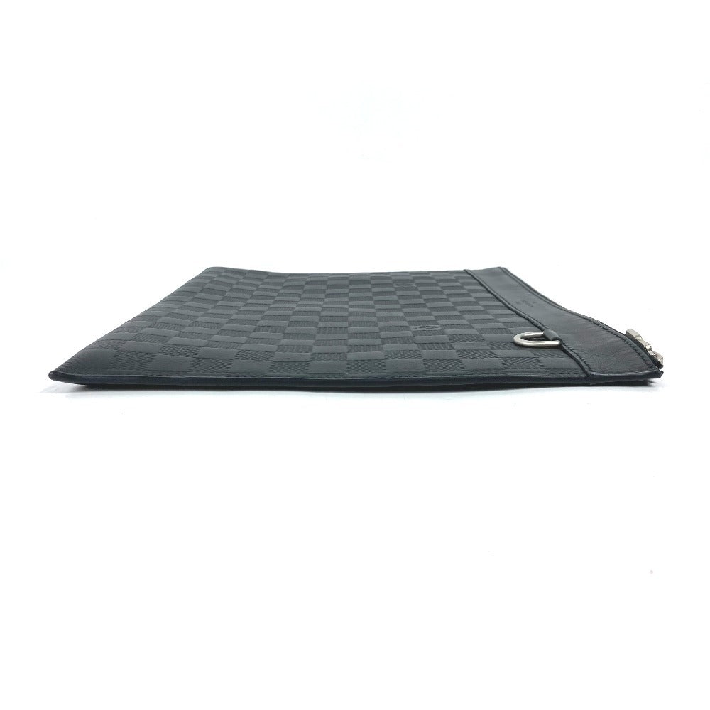 LOUIS VUITTON Clutch bag Damier Anfini Leather black Damier Anfini Pochette Discovery