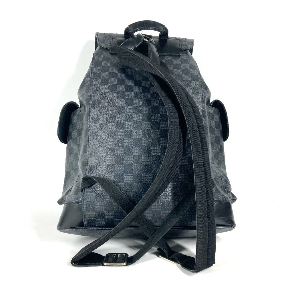 LOUIS VUITTON Backpack Damier Grafitto Canvas black Damier Grafitte Christopher MM
