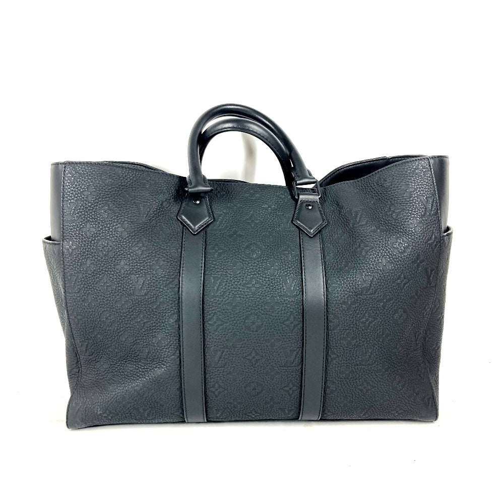 LOUIS VUITTON Shoulder Bag Taurillon Clemence Leather black Monogram Taurillon Clemence Sac Plat 24H