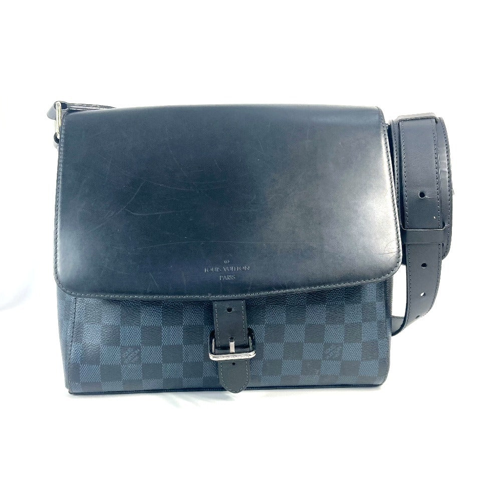 LOUIS VUITTON Shoulder Bag Damier Cobalt Canvas Navy Damier Cobalt Newport Messenger PM unisex(Unisex)