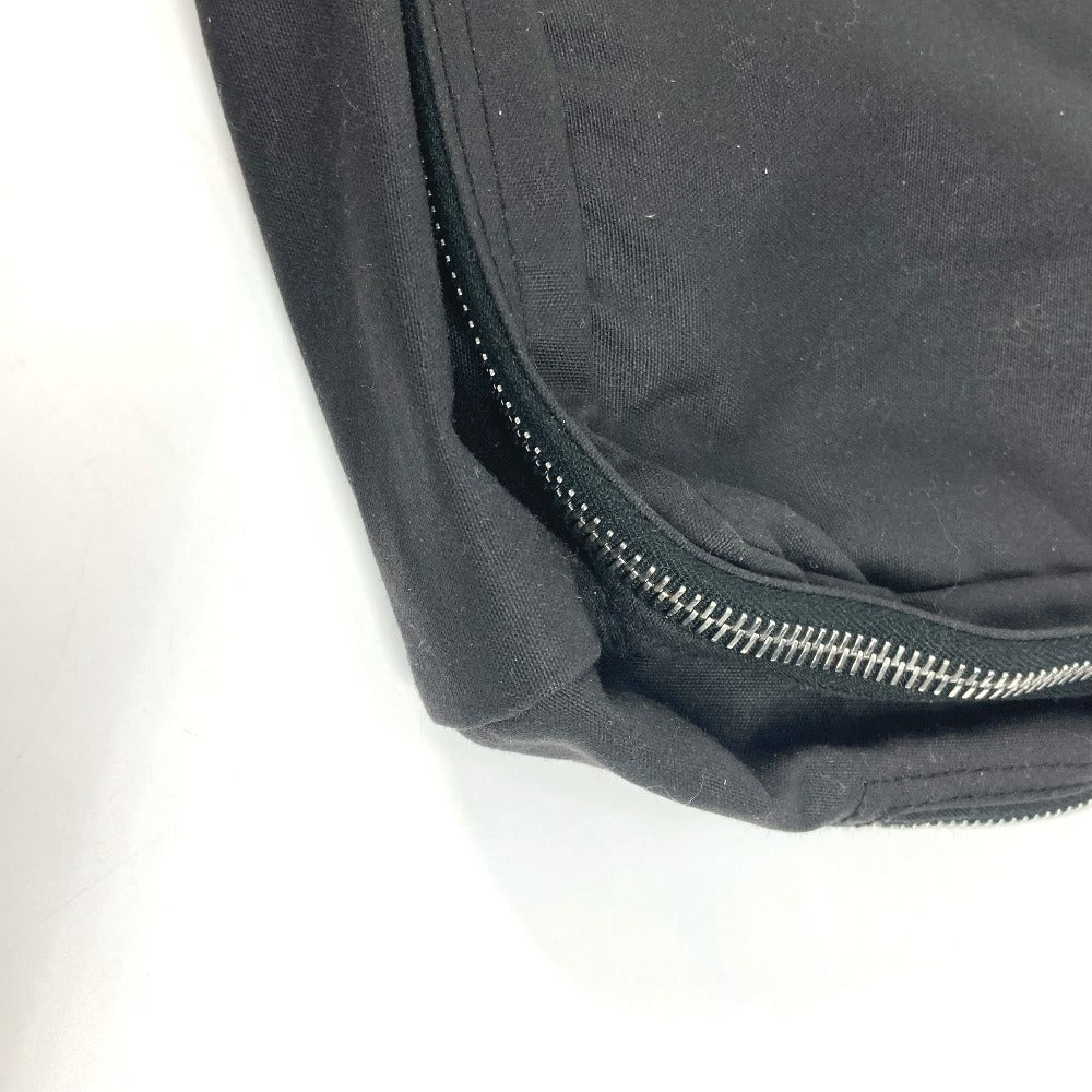 HERMES Pouch canvas black Bag Bag Cover Business Bag unisex(Unisex)
